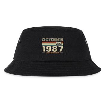 Birthday october 1987 - Kids’ Bucket Hat - black - Front