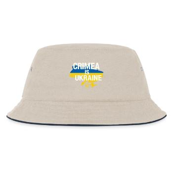 Crimea Is Ukraine Banner - Kids’ Bucket Hat - ecru/navy - Front