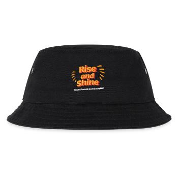 Aufstehen und glänzen: Side Quest T-Shirt - Kinder Bucket Hat - Schwarz - Vorne