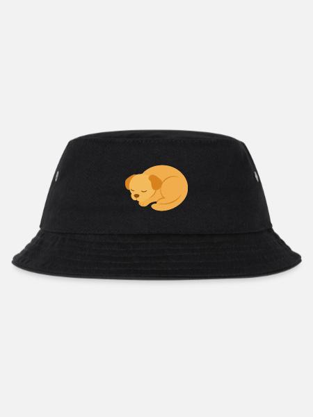 Chiot endormi dans un style minimaliste - Bob Enfant - noir