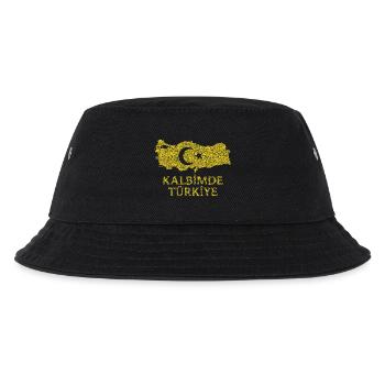 Kalbimde Türkiye Gold - Kids’ Bucket Hat - black - Front