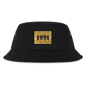 Zahl 1991 - Kinder Bucket Hat - Schwarz - Vorne
