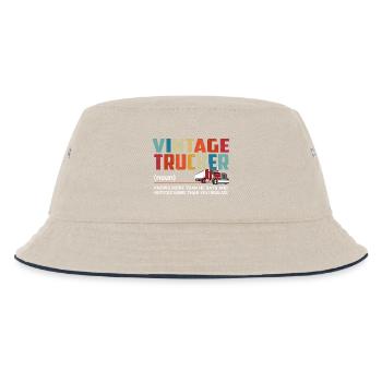 Truck Driver - Kids’ Bucket Hat - ecru/navy - Front