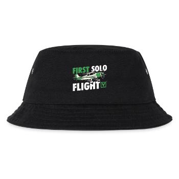 Erster Solo-Flugpilot Humor Aviation Student - Kinder Bucket Hat - Schwarz - Vorne