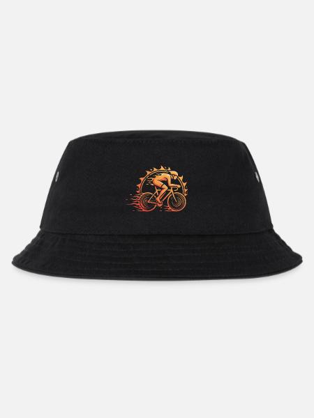 Fahrradfahrer - Kinder Bucket Hat - Schwarz