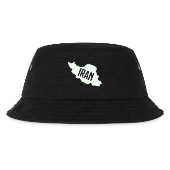 Iran Maps Typo - Kids’ Bucket Hat - black - Front