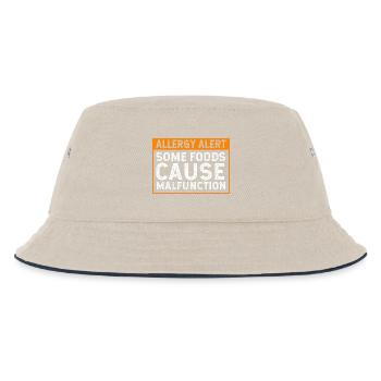 Lebensmittel Allergie - Kinder Bucket Hat - Natur/Navy - Vorne