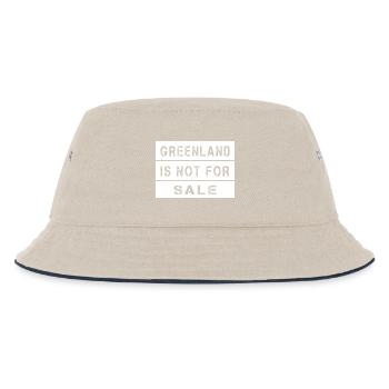 Greenland Is Not For Sale - Kids’ Bucket Hat - ecru/navy - Front