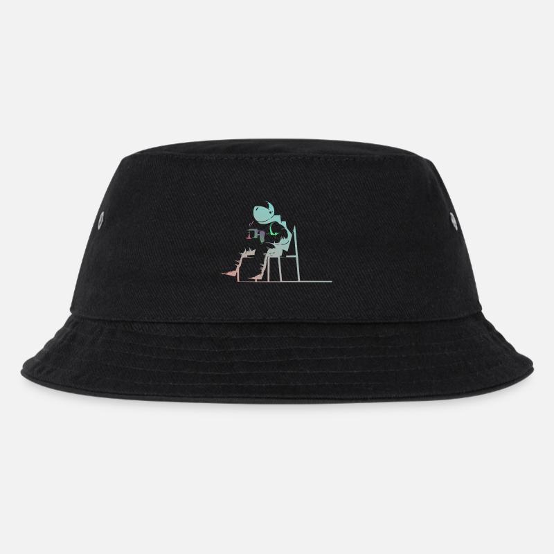 Astronaut - Kinder Bucket Hat - Schwarz