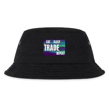 Eat Sleep Trade Repeat - Kinder Bucket Hat - Schwarz - Vorne