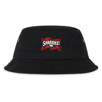 Laos Laotische Wurzel Sabaidee! - Kinder Bucket Hat - Schwarz - Vorne
