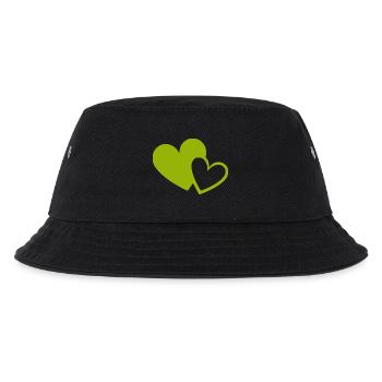 Cœur vert motif de cœurs verts - Bob Enfant - noir - Devant