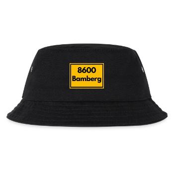 OLD POSTCODE POSTCODE RETRO 8600 BAMBERG FRANKEN - Kids’ Bucket Hat - black - Front