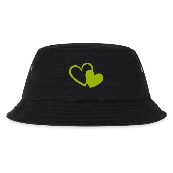 Cœur vert motif de cœurs verts - Bob Enfant - noir - Devant