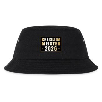 Meister der Kreisliga 2026 Kreisligameister - Kinder Bucket Hat - Schwarz - Vorne