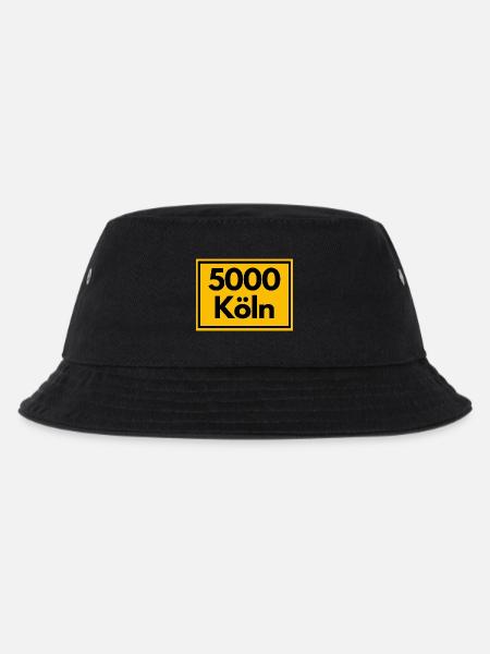 ALTE POSTLEITZAHL PLZ RETRO 5000 KÖLN - DOMSTADT - Kinder Bucket Hat - Schwarz