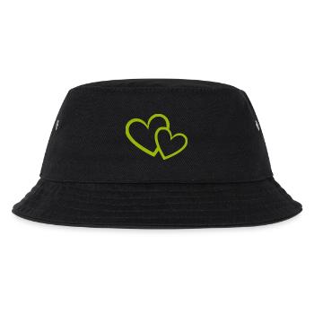 Cœur vert motif de cœurs verts - Bob Enfant - noir - Devant