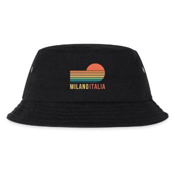 Mailand, Italien - Kinder Bucket Hat - Schwarz - Vorne