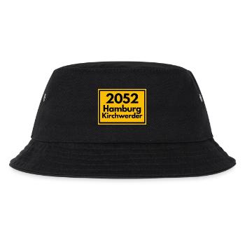 ALTE POSTLEITZAHL PLZ 2053 HAMBURG KIRCHWERDER - Kinder Bucket Hat - Schwarz - Vorne