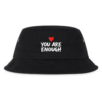 Tu es assez Affirmation du cœur Amour de soi - Bob Enfant - noir - Devant