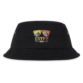 Ägypten Urlaub 2026 Pyramiden - Kinder Bucket Hat - Schwarz - Vorne