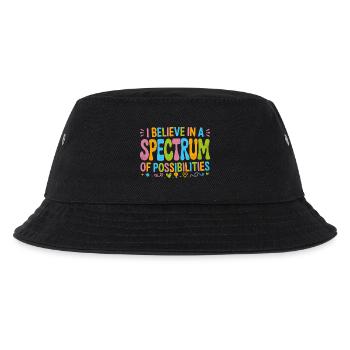 Autism Awareness Support rainbow - Kids’ Bucket Hat - black - Front