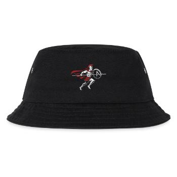 Spartan Warrior Charge Spartan Warrior Maskottchen - Kinder Bucket Hat - Schwarz - Vorne