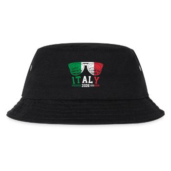 Italy 2026 Rome Colosseum Sunglasses - Kids’ Bucket Hat - black - Front