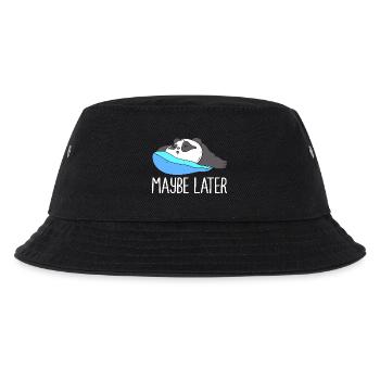 Faul Prokrastination Faulenzer Faulheit - Kinder Bucket Hat - Schwarz - Vorne