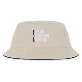 Read Banned Books Verbotene Bücher Lesen Freiheit - Kids’ Bucket Hat - ecru/navy - Front