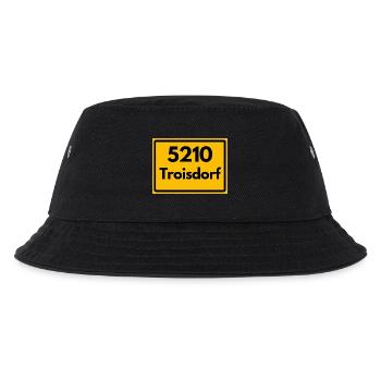 ALTE POSTLEITZAHL PLZ RETRO 5210 TROISDORF - Kinder Bucket Hat - Schwarz - Vorne