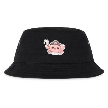 Piratenkrabbe mit Schwert - Kinder Bucket Hat - Schwarz - Vorne