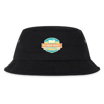 Ich mache nichts. Mit Leidenschaft. - Kinder Bucket Hat - Schwarz - Vorne