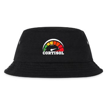 Funny Low cortisol Hilarious Stress Free Cortisol - Kids’ Bucket Hat - black - Front