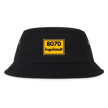 ALTE POSTLEITZAHL PLZ RETRO 8070 INGOLSTADT HEIMAT - Kinder Bucket Hat - Schwarz - Vorne