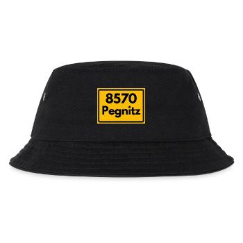 ALTE POSTLEITZAHL PLZ RETRO 8570 PEGNITZ HEIMAT - Kinder Bucket Hat - Schwarz - Vorne