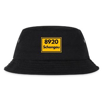 ALTE POSTLEITZAHL PLZ RETRO 8920 SCHONGAU HEIMAT - Kinder Bucket Hat - Schwarz - Vorne