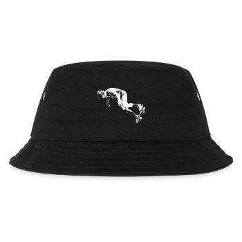 Skater - Kinder Bucket Hat - Schwarz - Vorne