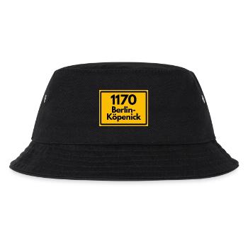 ALTE POSTLEITZAHL PLZ RETRO 1170 BERLIN KÖPENICK  - Kinder Bucket Hat - Schwarz - Vorne