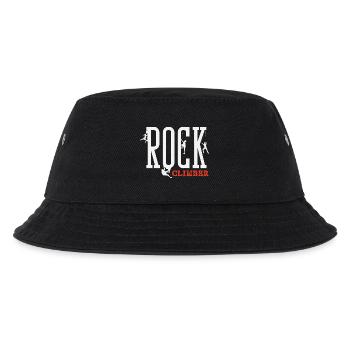 Rock Climber Lettering Climber Design - Kids’ Bucket Hat - black - Front