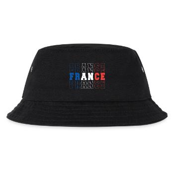 France Football Fan Drapeau Bleu Blanc Rouge Sport - Bob Enfant - noir - Devant