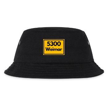 ALTE POSTLEITZAHL PLZ 5300 Weimar Goethe Bauhaus - Kinder Bucket Hat - Schwarz - Vorne