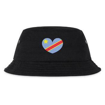 Drapeau du cœur du Congo - Bob Enfant - noir - Devant