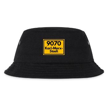 9070 PLZ SACHSEN KARL-MARX-STADT ALTE POSTLEITZAHL - Kinder Bucket Hat - Schwarz - Vorne