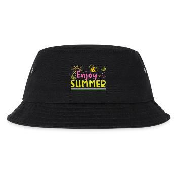 Enjoy the summer - Kids’ Bucket Hat - black - Front