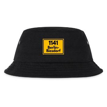 1141 BERLIN-BIESDORF DDR RETRO OSTALGIE - Kinder Bucket Hat - Schwarz - Vorne