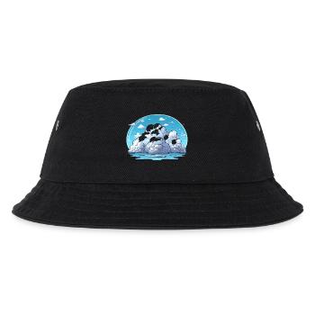 Wolkeninsel am Meer - Kinder Bucket Hat - Schwarz - Vorne