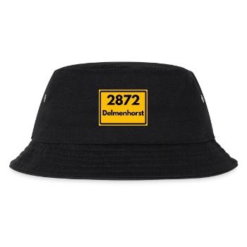 ALTE POSTLEITZAHL 2872 PLZ 27749 DELMENHORST NIEDE - Kinder Bucket Hat - Schwarz - Vorne