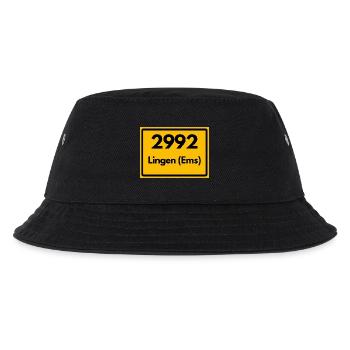 ALTE POSTLEITZAHL 2992 PLZ 49808 LINGEN EMS - Kinder Bucket Hat - Schwarz - Vorne