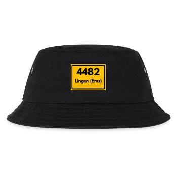 ALTE POSTLEITZAHL 4482 PLZ 49808 LINGEN EMS NIEDER - Kinder Bucket Hat - Schwarz - Vorne
